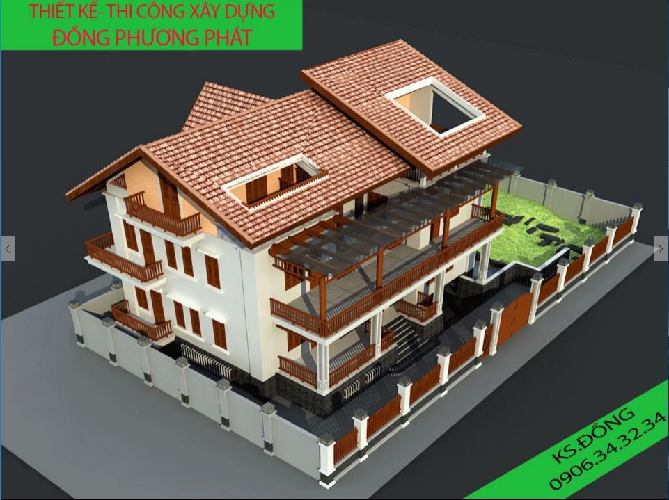 Bản vẽ Biệt thự 3 tầng+ 1 tầng hầm (12.4x18.9)