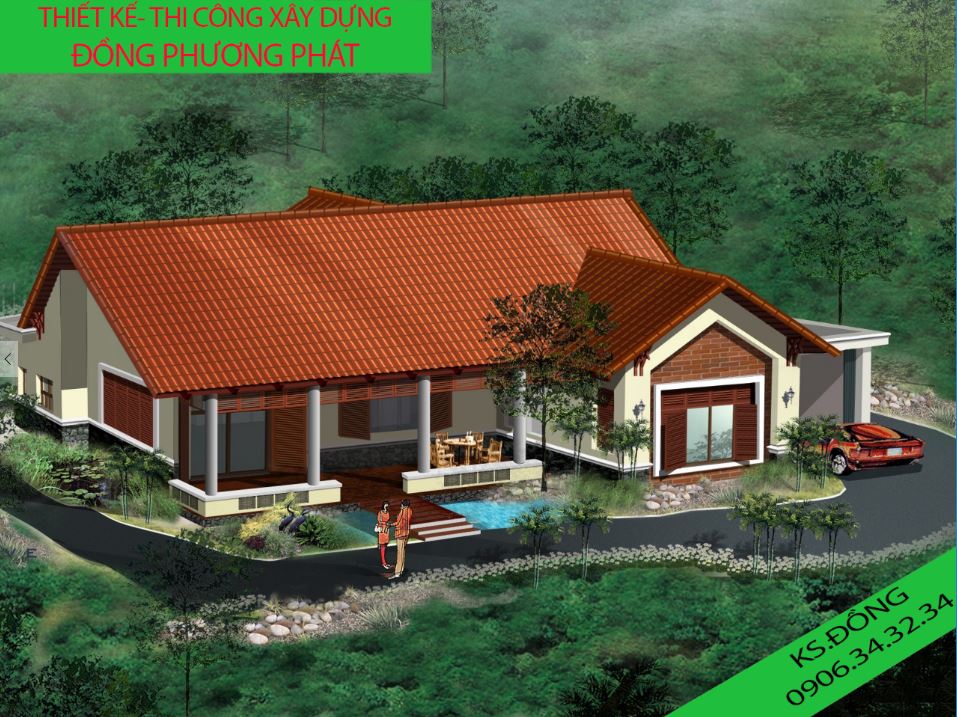 Bản vẽ thiết kế nhà cấp 4 ( 15mx16m )